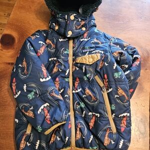 Patagonia Tribbles Reversible Toddler Winter Jacket.